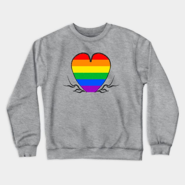 Pride root heart Crewneck Sweatshirt by BoredisSam